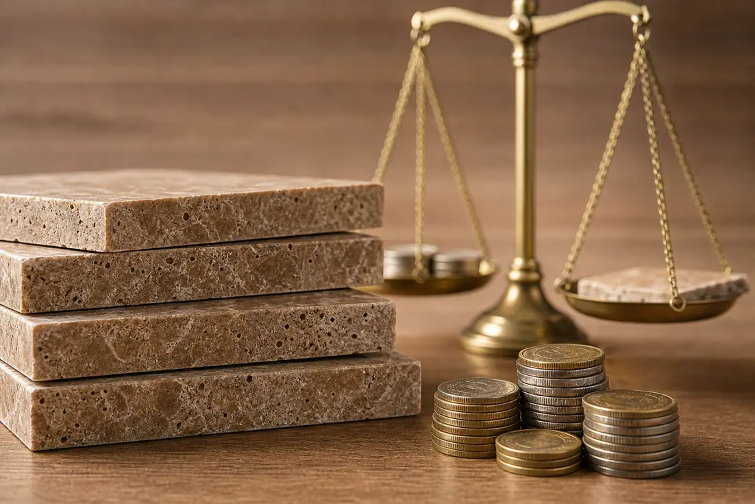 سنگ تراورتن شکلاتی برای خریداران حساس به رنگ و دوام