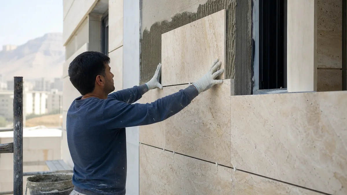 فروش سنگ تراورتن در بندرعباس برای ساخت‌وساز